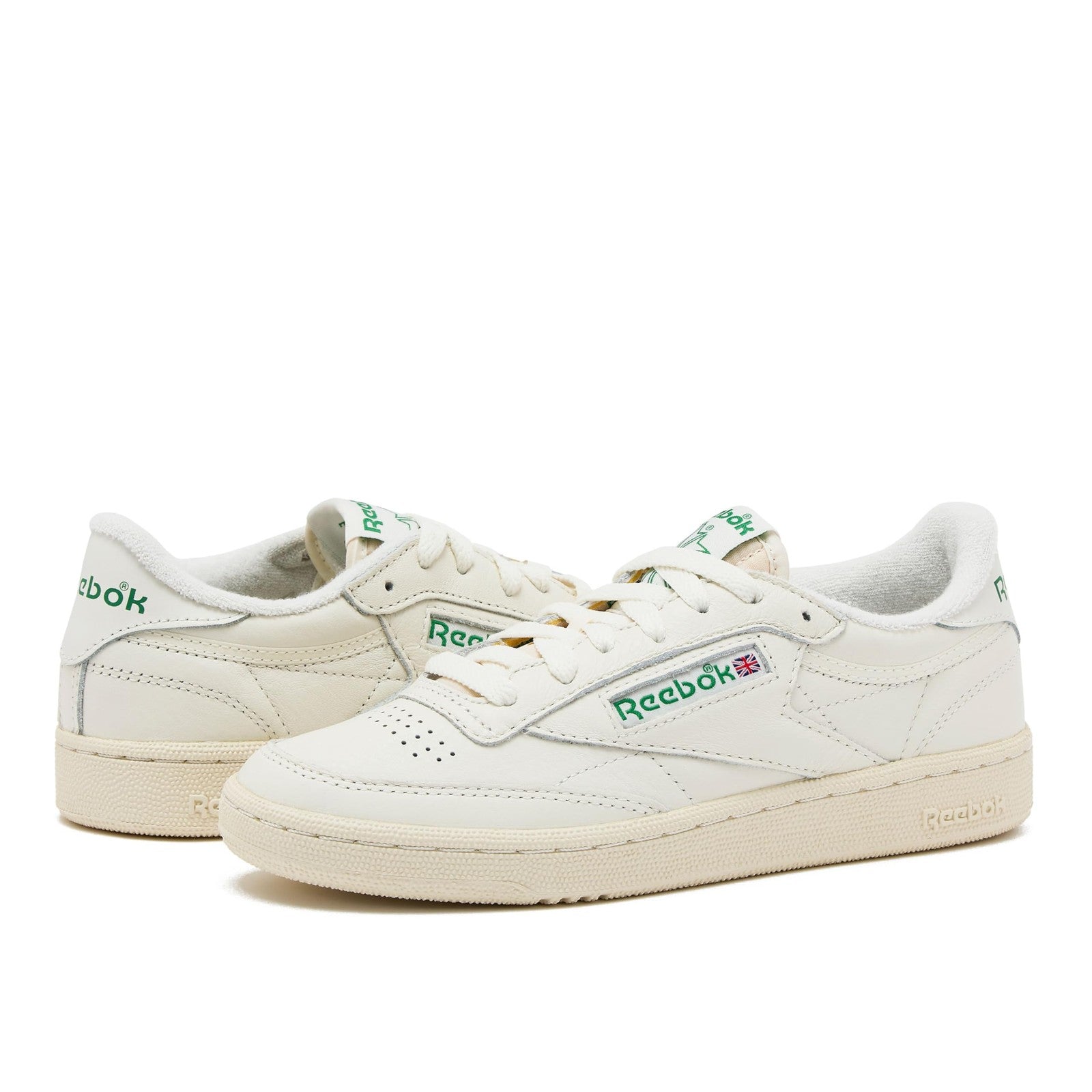 Reebok Club C 85 Vintage Sneakers Women 9 Chalk/Alabaster/Glen Green