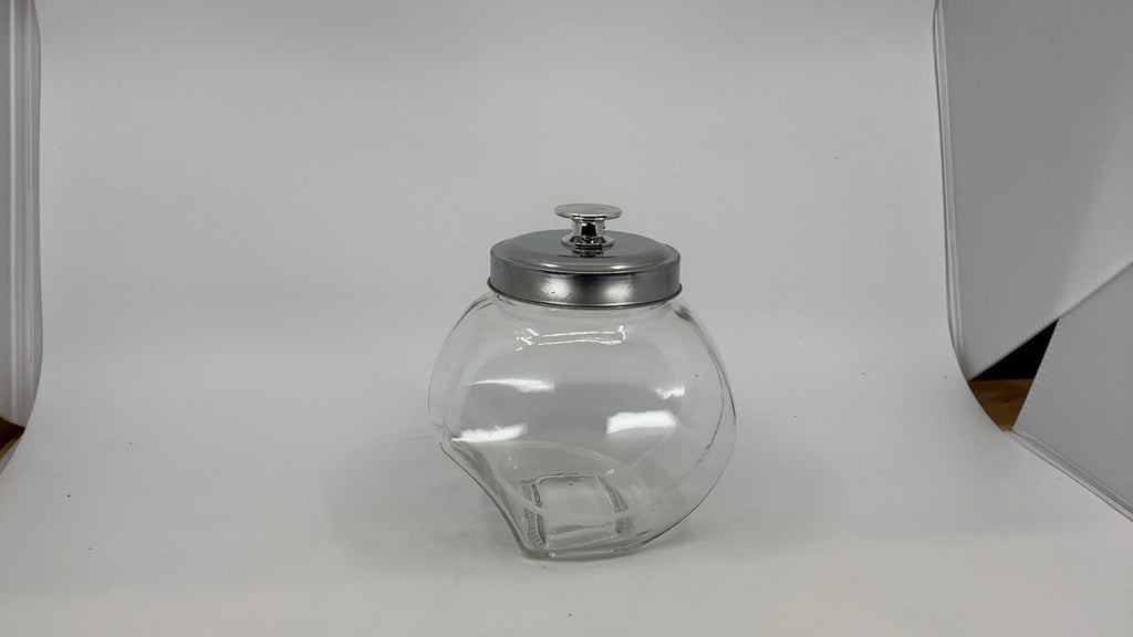 Vetri 0.3 Gallon Glass Penny Jar w/ Chrome Lid - Clear Candy Jar