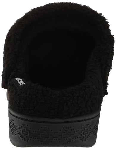 MUK LUKS Women's Quianna Clog, Black, M (7-8)