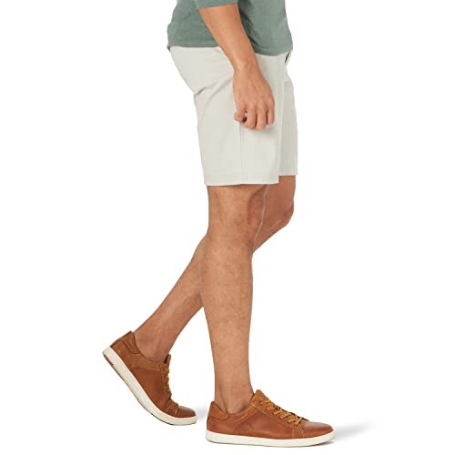 Lee Men's Extreme Motion Flat Front Short Stone 36