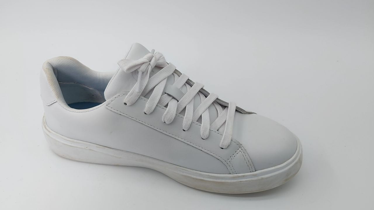 Cole Haan Women's Grand Crosscourt Daily Sneaker, White/CH Argento, 8 Wide