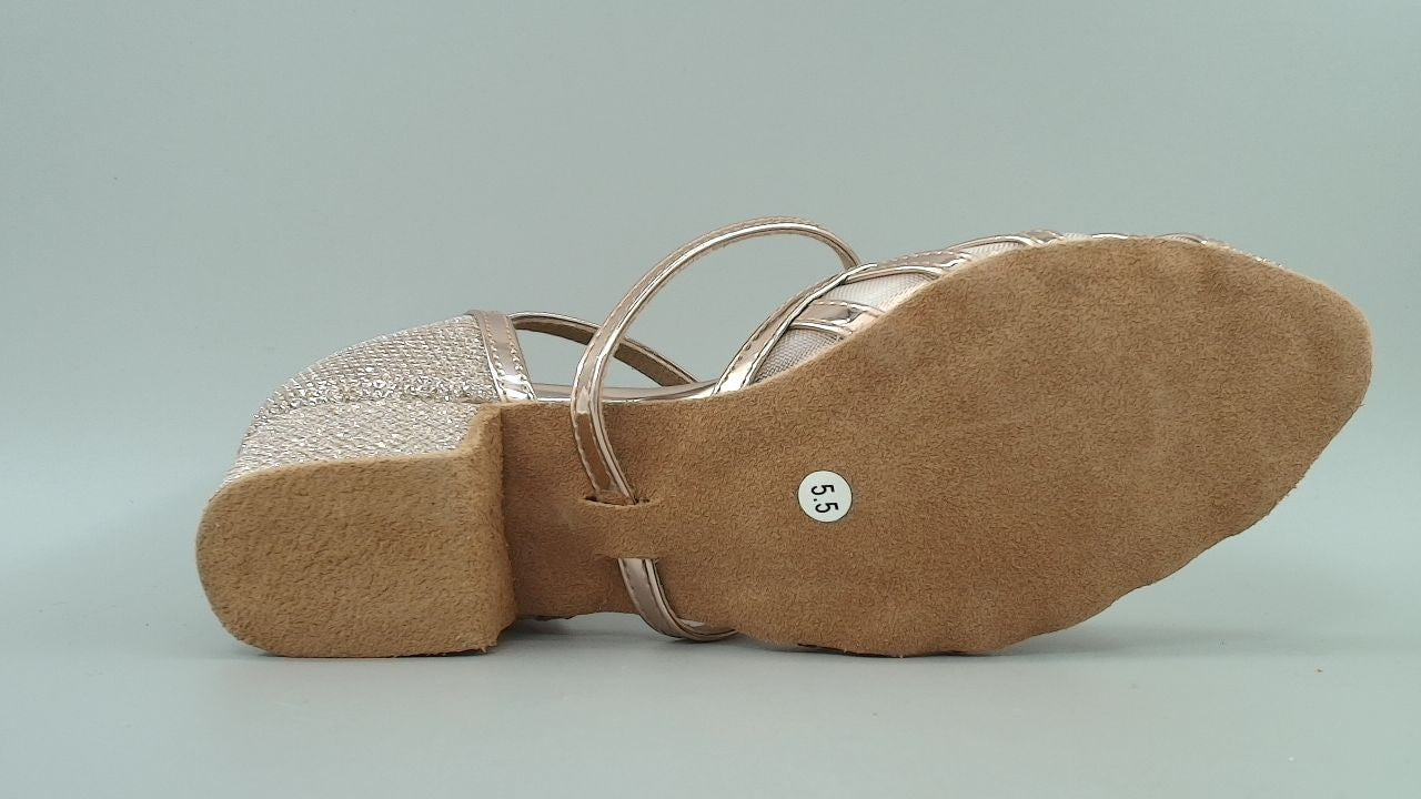 Low Heel Ballroom Dance Shoes Women Latin Salsa Wedding Practice Heels 1.5inch,6