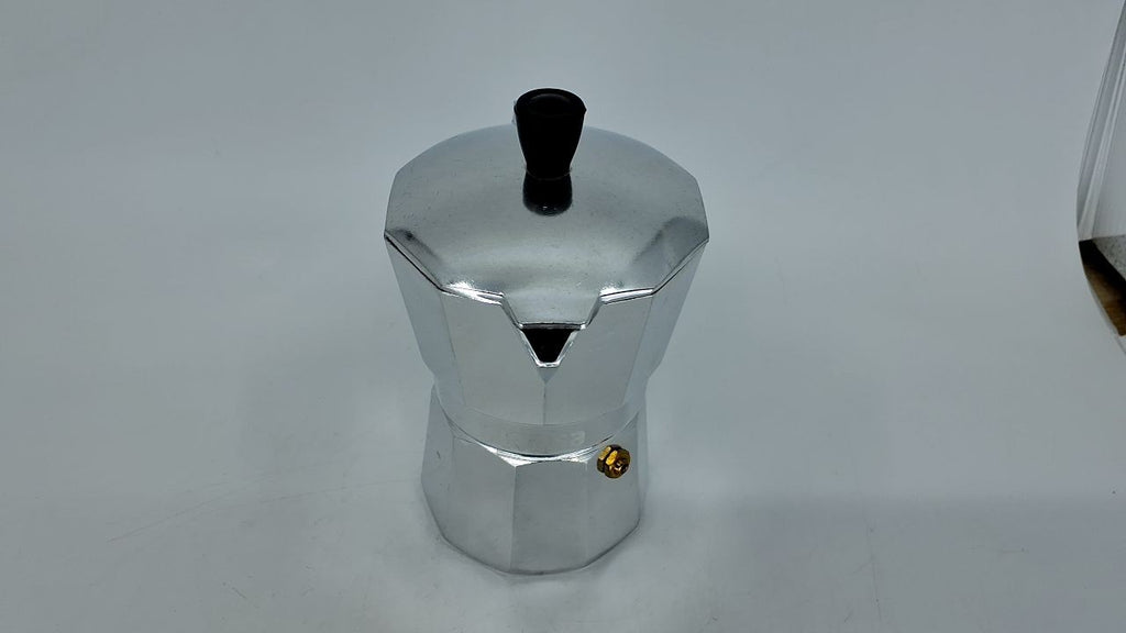 IMUSA 3-Cup Aluminum Espresso Stovetop Coffeemaker, Silver