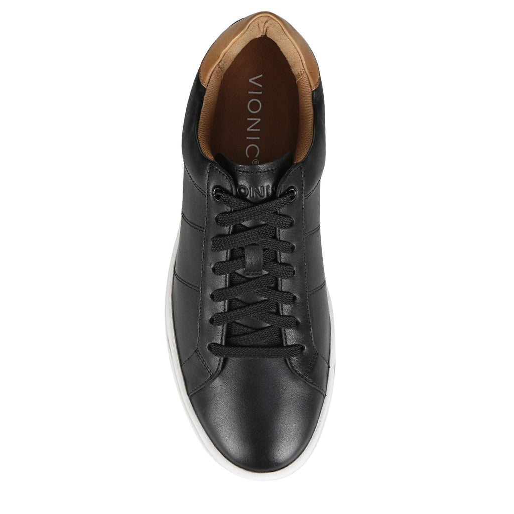 Vionic Men's Lucas II Sneaker, Black Tan Leather, 10