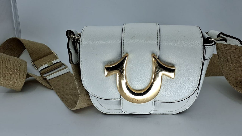 Mini Flap Crossbody Handbag for Women, True Religion, White
