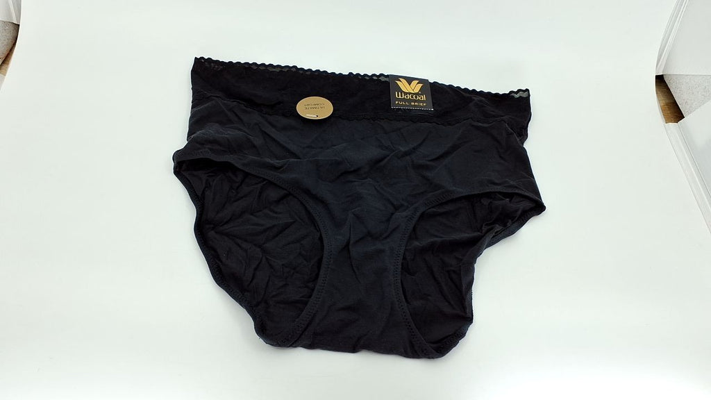 Wacoal Women's Comfort Touch Brief Panty, Black, Small