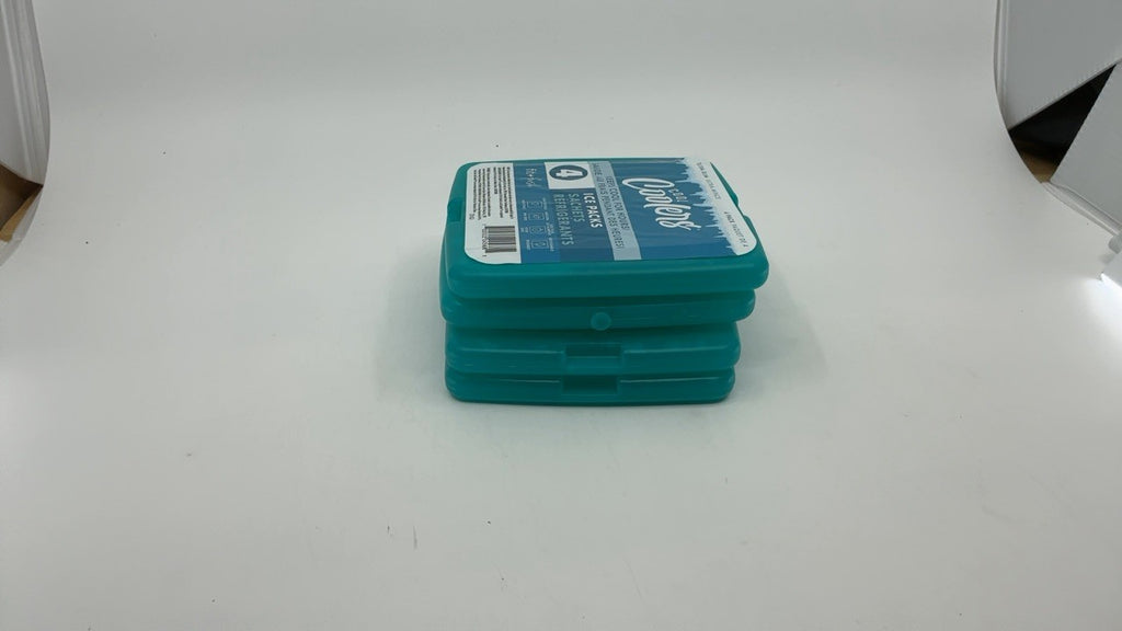 4 Pack Ice Packs for Lunch Boxes, Slim & Reusable, Green
