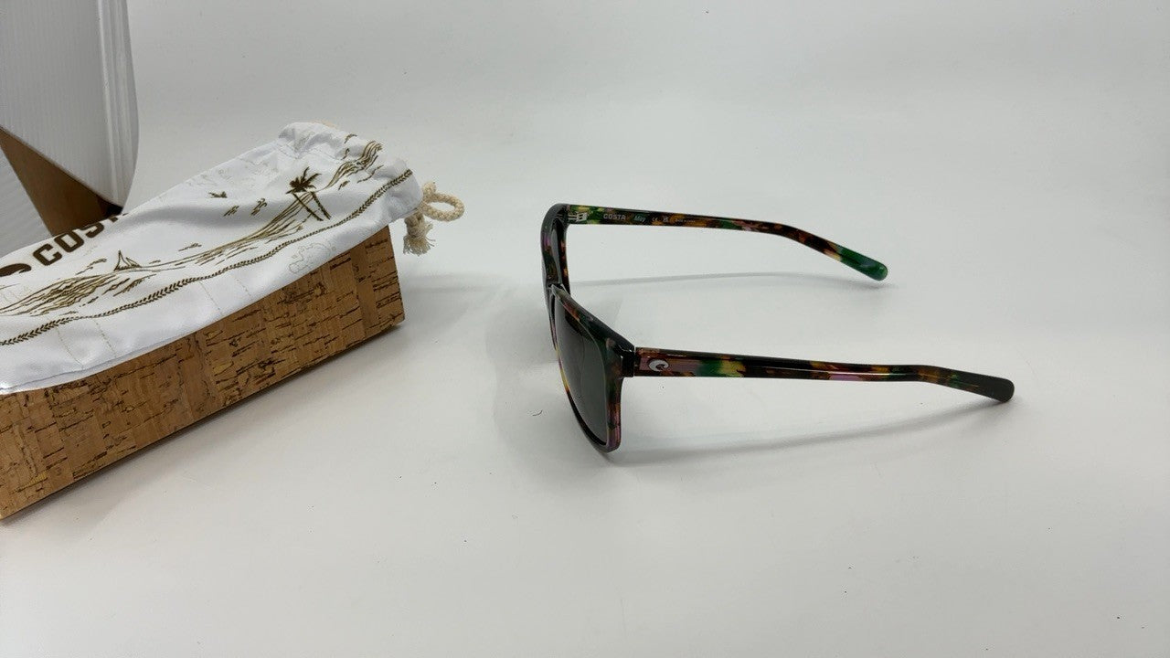 Women's Costa May 57mm Sunglasses, Shiny Abalone Polarized Lens