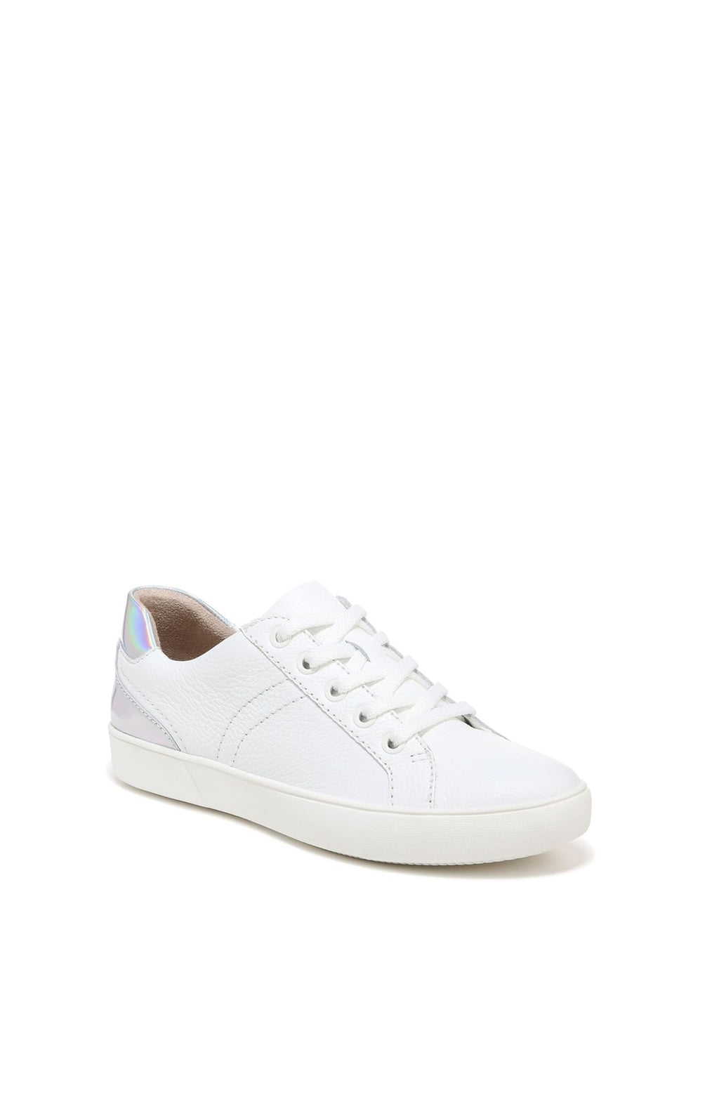 Naturalizer Morrison Women's Lace-Up Sneakers 7.5 M White Pebble Leather