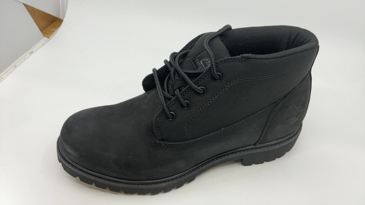 Timberland Men's Premium 6 Inch Lace Up Waterproof Boot, Black Nubuck, 9 Medium