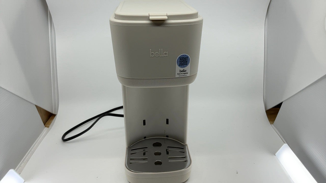 BELLA Single Serve Coffee Maker, 1000W, Oatmilk, K Cup & Ground Coffee