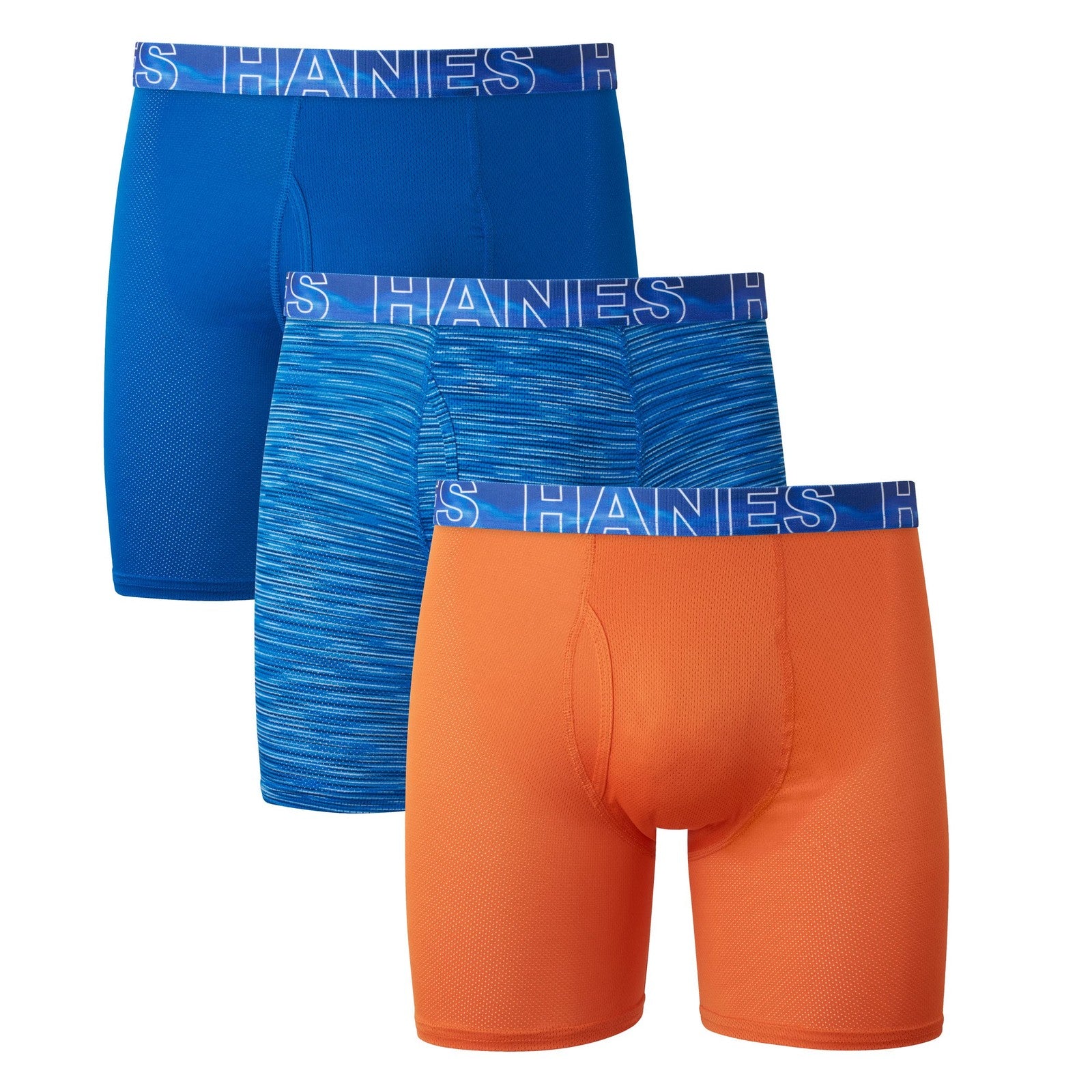 Hanes Men's Underwear 3-Pack, X-Temp Cooling Boxer Briefs, No-Ride-Up Design