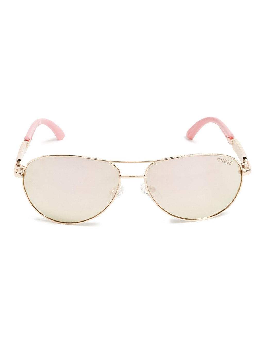 GUESS womens Metal Aviator Sunglasses, 28g, 60 mm US