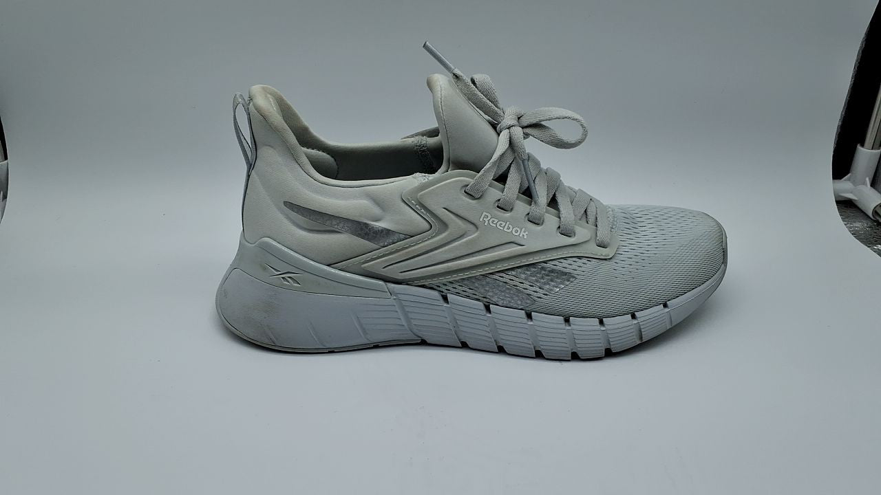 Reebok Nano Gym Women's Sneakers, Size 8, Moon/Y2K Blue/Silver Metallic