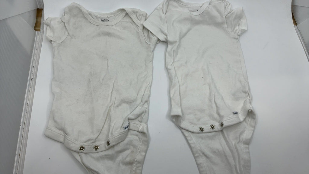 Gerber Baby 5-Pack Solid Onesies Bodysuits, White, 18 Months