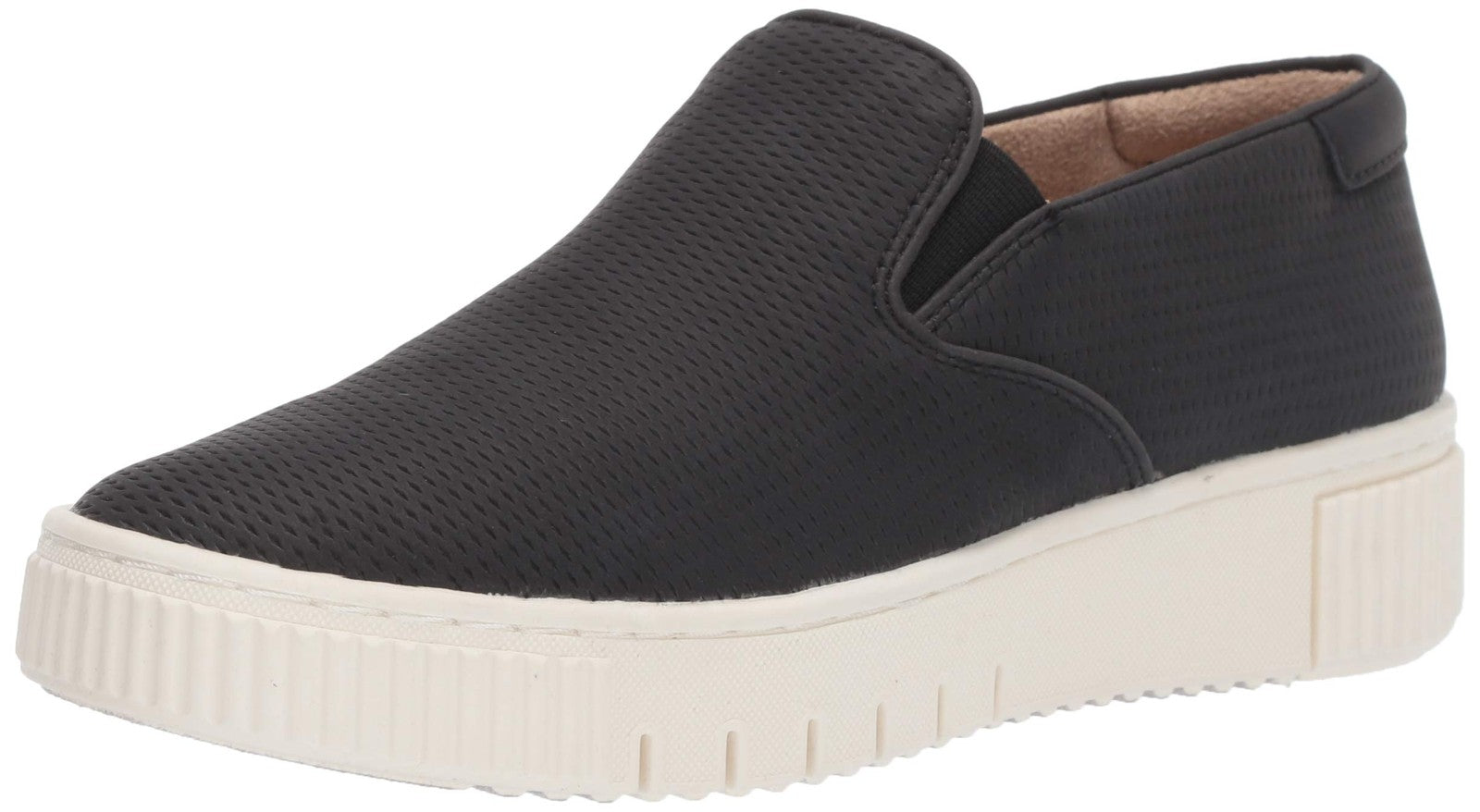 Naturalizer Women's Natural Soul, Tia Platform Sneaker Black 8.5 M