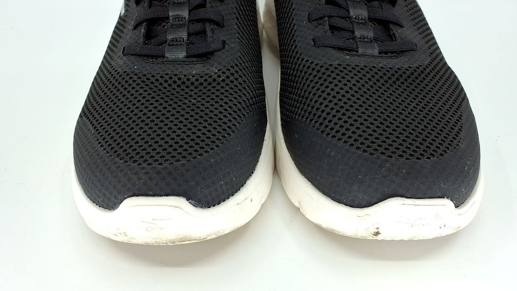 Skechers Women's Go Walk Flex Sneakers, Hands-Free, Black/White, 9 US
