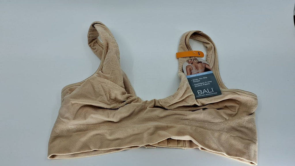 Bali Women's Wireless Bra, Comfort Revolution DF3484, Almond Aztec, Small