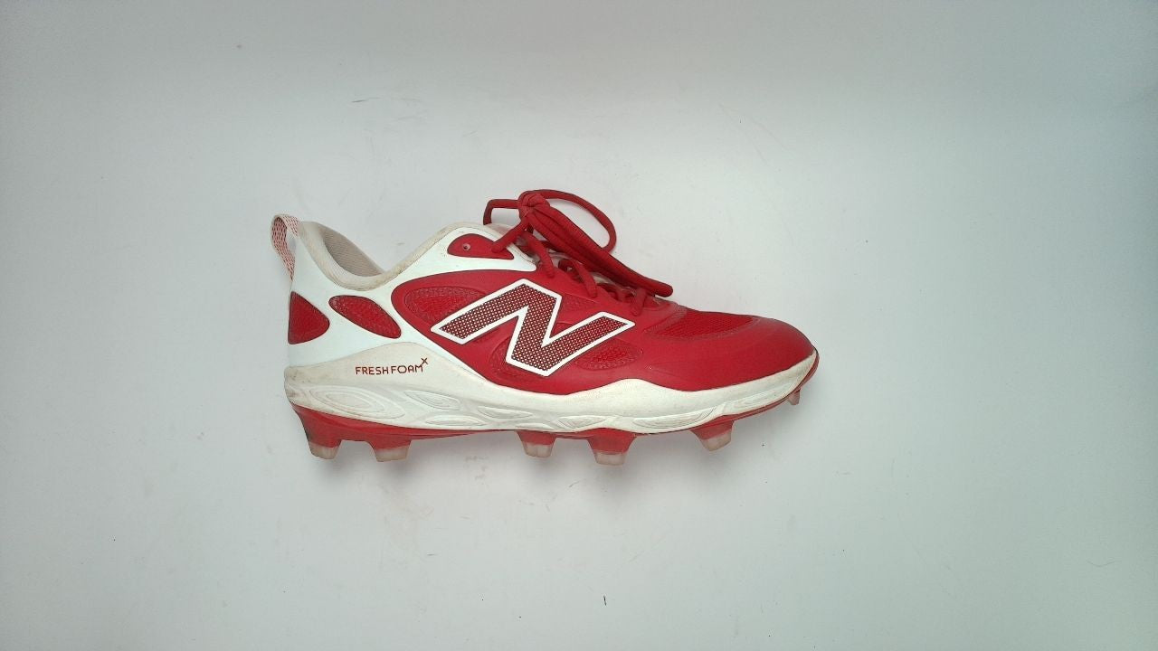 New Balance Women's Fresh Foam Velo V4 Molded Softball Shoe, Team Red/White, 10