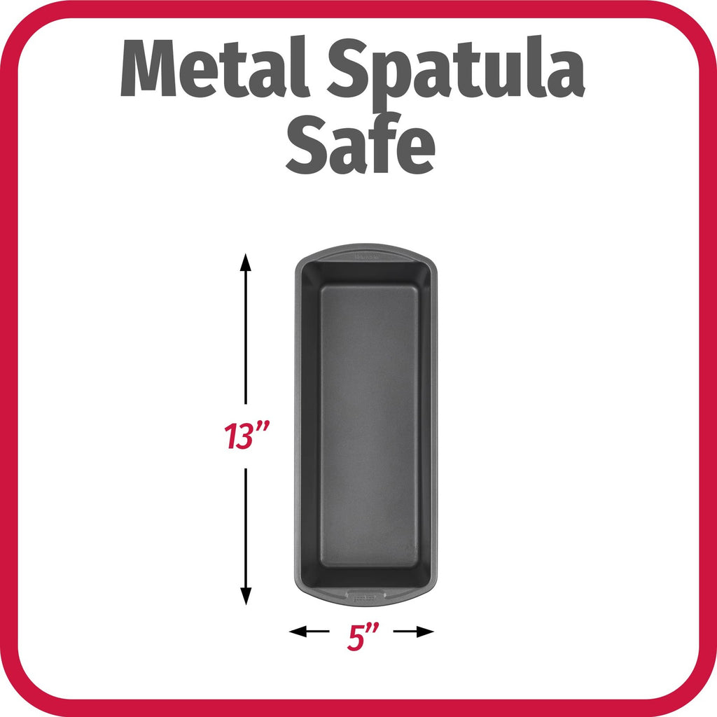 GoodCook Heavy-Duty Steel Loaf Pan 13x5 Inch - Nonstick & Easy Clean