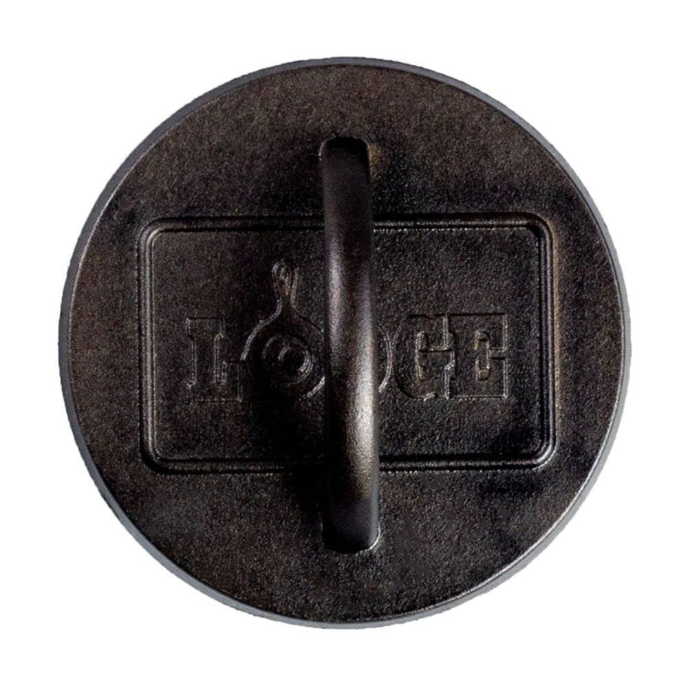 Lodge Pre-Seasoned Cast Iron Grill Press - 6.25 Inch for Stovetop & Grill