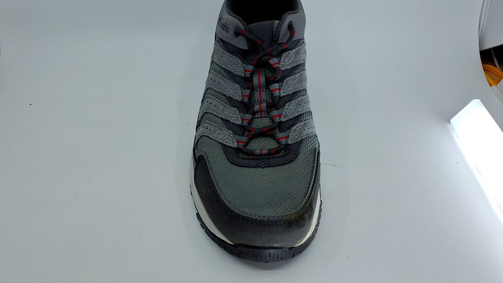 Columbia Men's Strata Trail Low, Titanium Grey Steel/Mountain Red, 10.5
