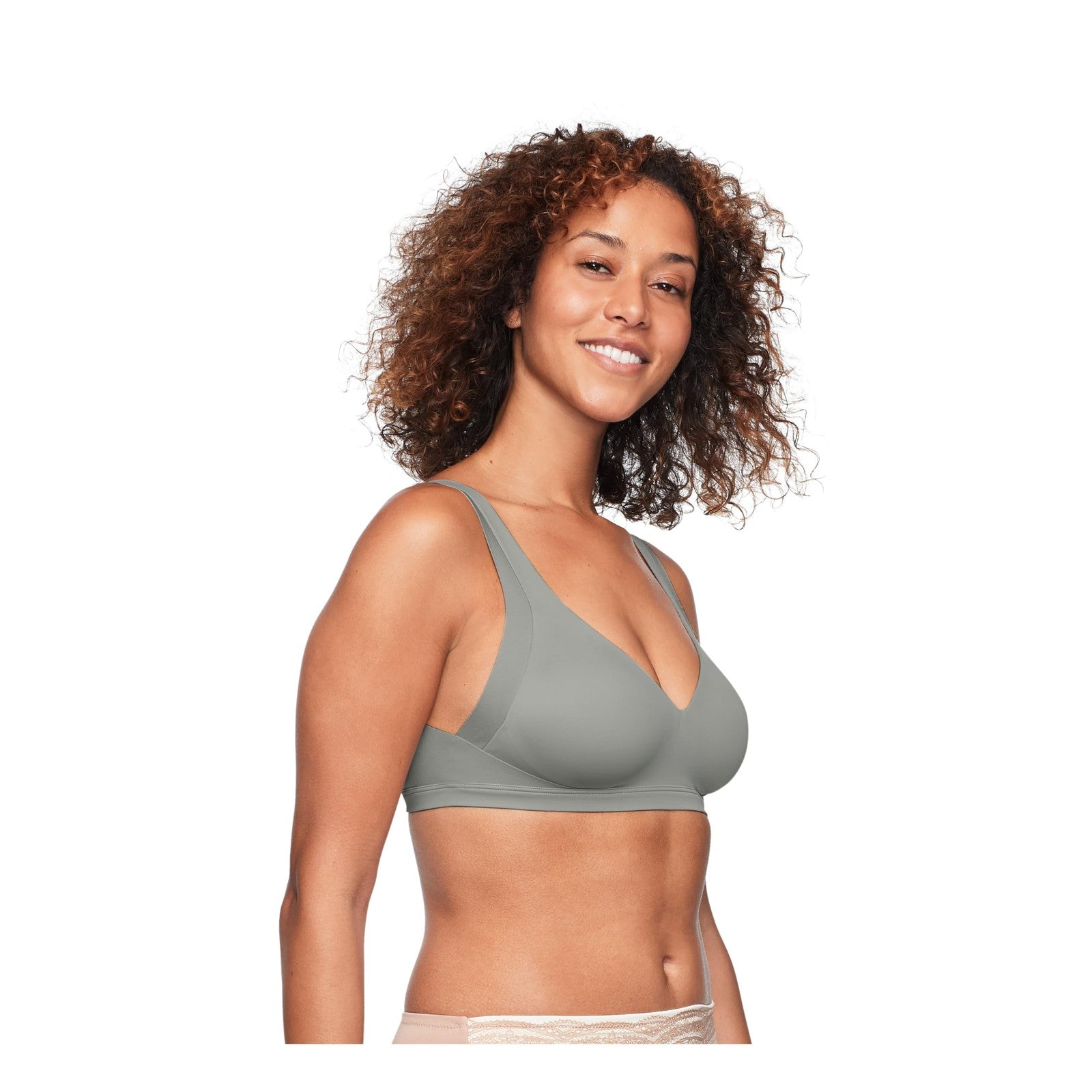 Warner's No Side Effects Wireless Bra, Medium, Storm, Lightly Lined