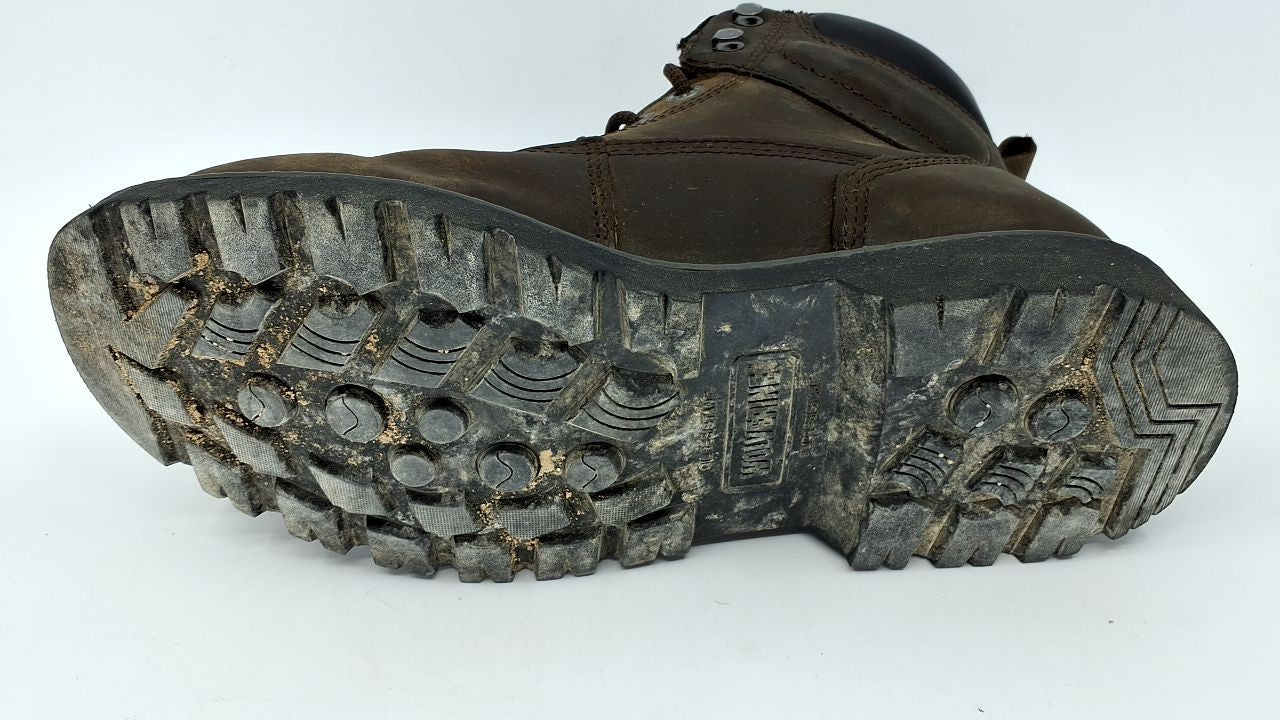 Wolverine Women's Floorhand Steel-Toe 6" Waterproof Work Boot, Dk Brown, 9