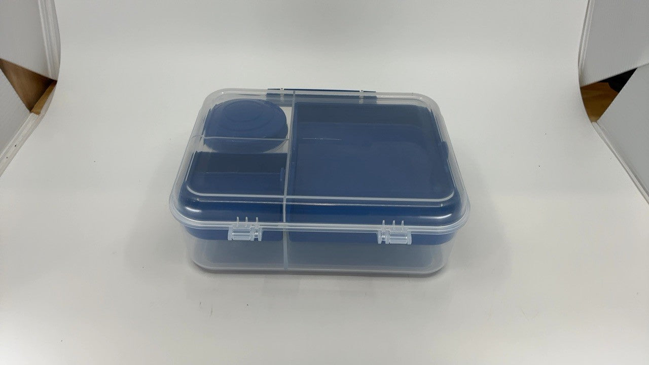 Sistema 1.65L Bento Box w/ Compartments 2 Count Minty Teal & Blue