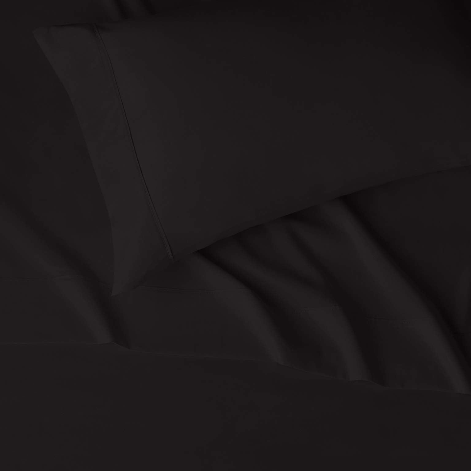 Lightweight Microfiber Sheet Set, Twin XL, 3-Piece, Deep Pockets, Black