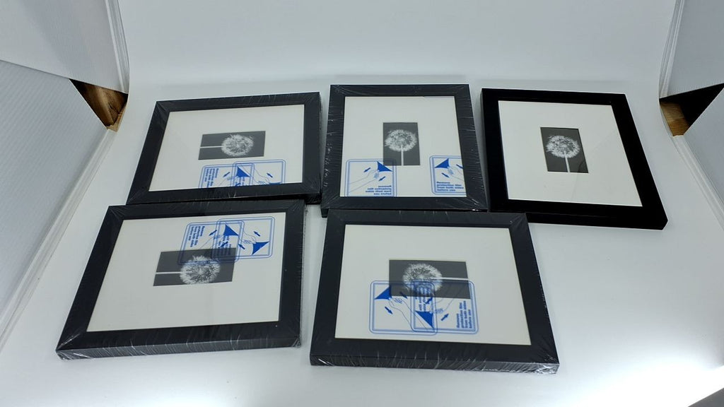 5x6 Black Picture Frame Set - Display 2x3 or 5x6 Photos - Galleria Collection