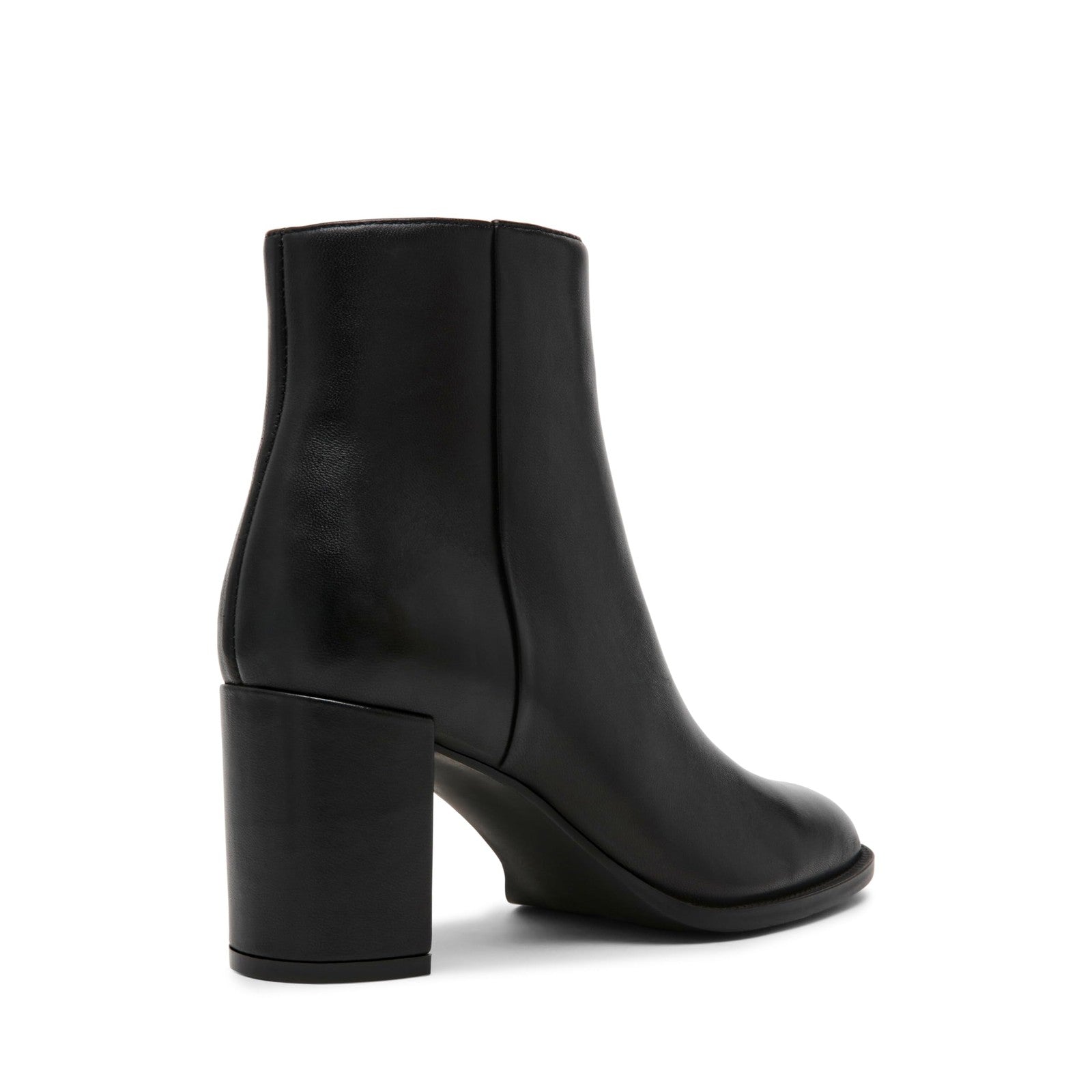 Steve Madden Women's Jozie Ankle Boot, Black Leather, 10M
