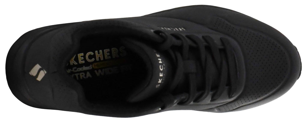 Skechers Women's Stand On Air Sneakers, Black, 9.5 W, Air-Cooled