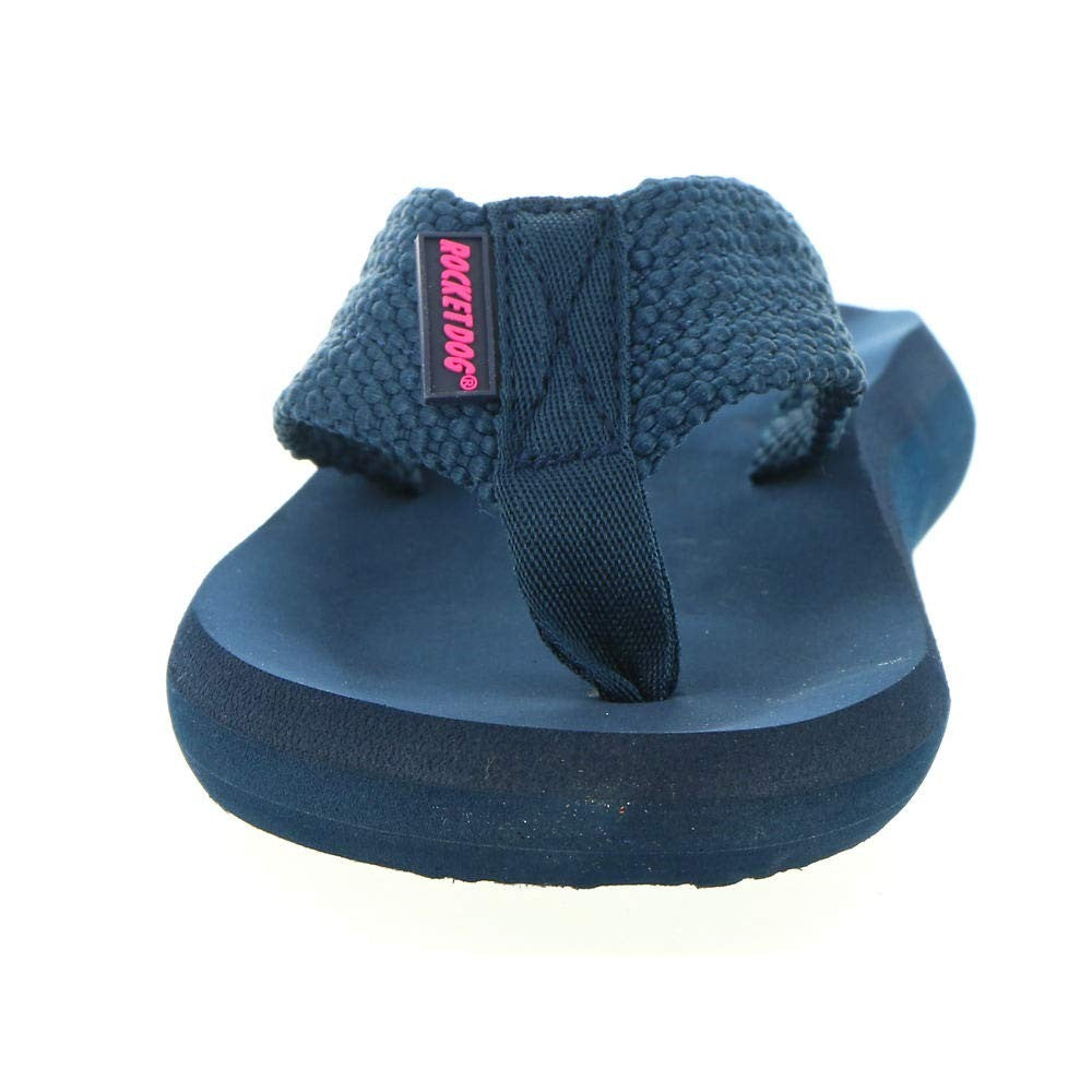 Rocket Dog Women's Sunset Webbing Flip-Flop, Navy, 8