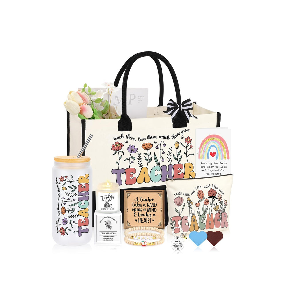 Teacher Retirement Gift Set, Tote Bag & Accessories for Women