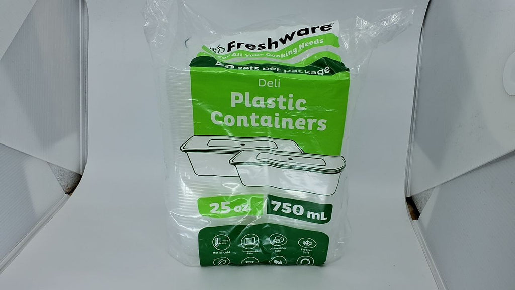 50-Pack 25 oz BPA Free Food Storage Containers w/ Lids - Leakproof & Stackable