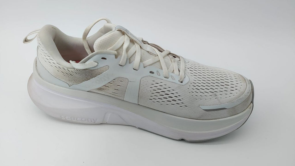 Saucony Men's Guide 18 Sneaker, Ivory, 10.5