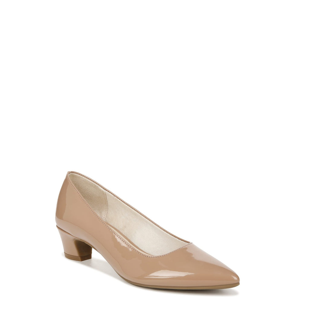 LifeStride Womens Minx Pumps Desert Nude Patent 9 W