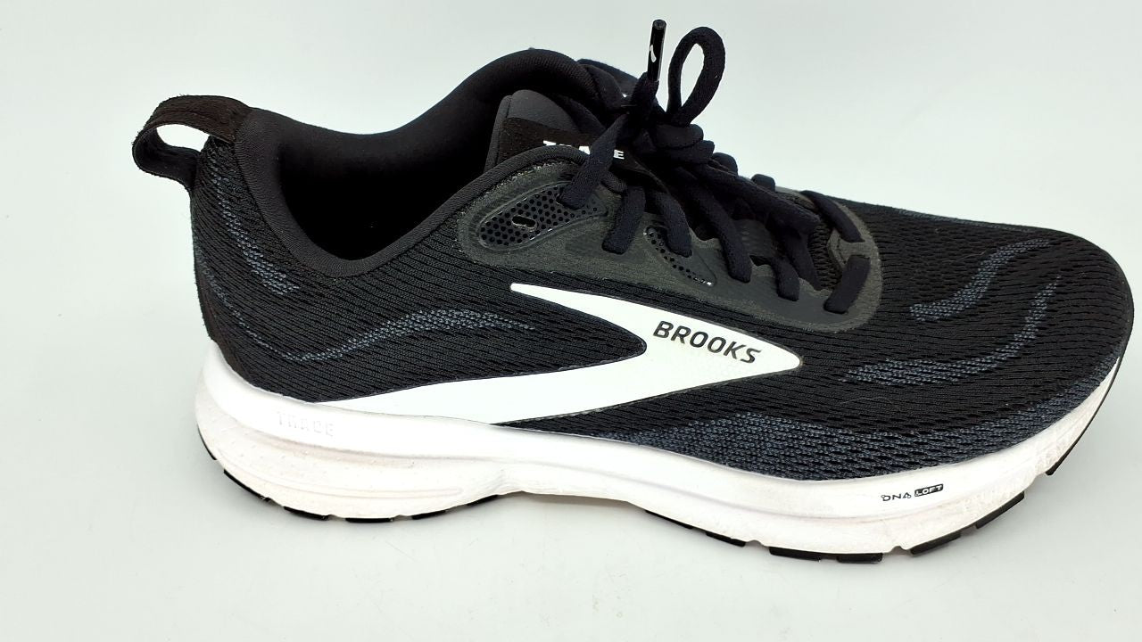 Brooks Women’s Trace 4 Neutral Running Shoe - Black/Grey/White - 7 Wide