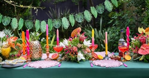 Tropical Palm Leaf Garland Party Decorations, Length 2.6M, 8.5 FT, Green