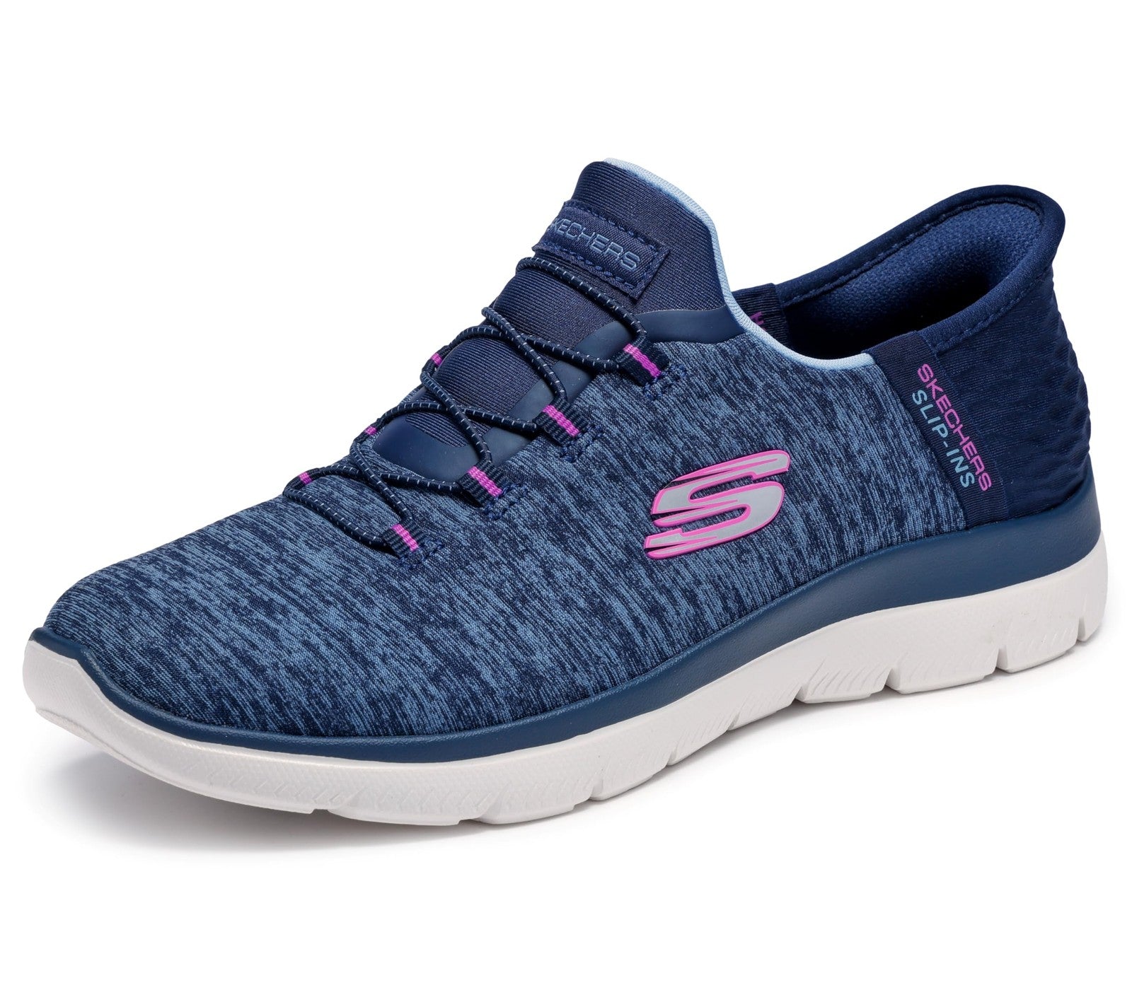 Skechers Summits Slip-Ins, Women's Sneakers, Navy Purple, Size 6, Comfort