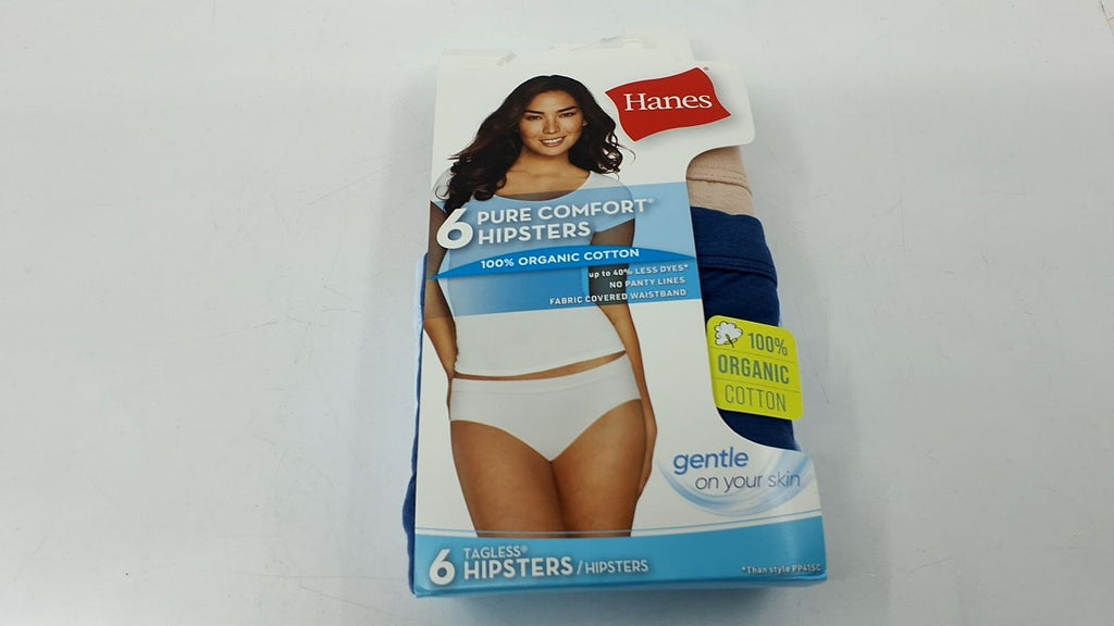 Hanes Women's Pure Comfort Hipster 6-Pack Size 5