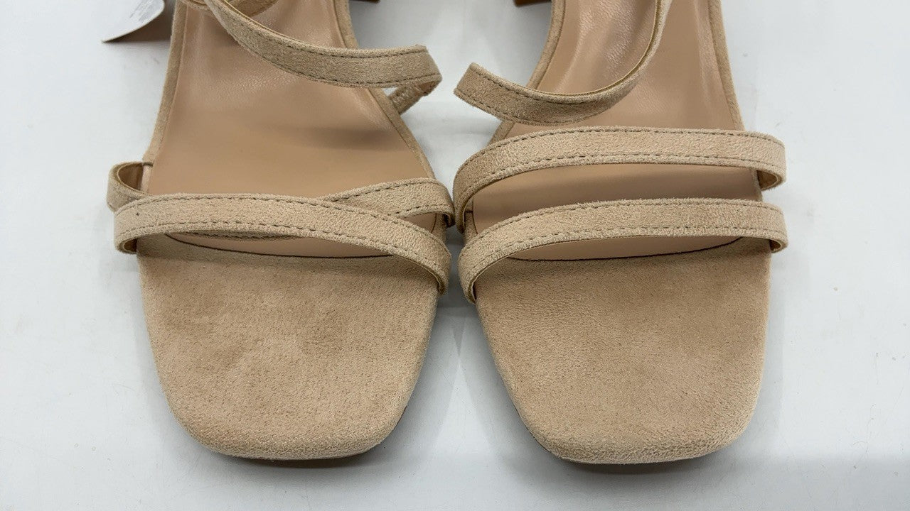mysoft Women's Strappy Low Chunky Size 8.5 Block Heel Sandals Open Toe