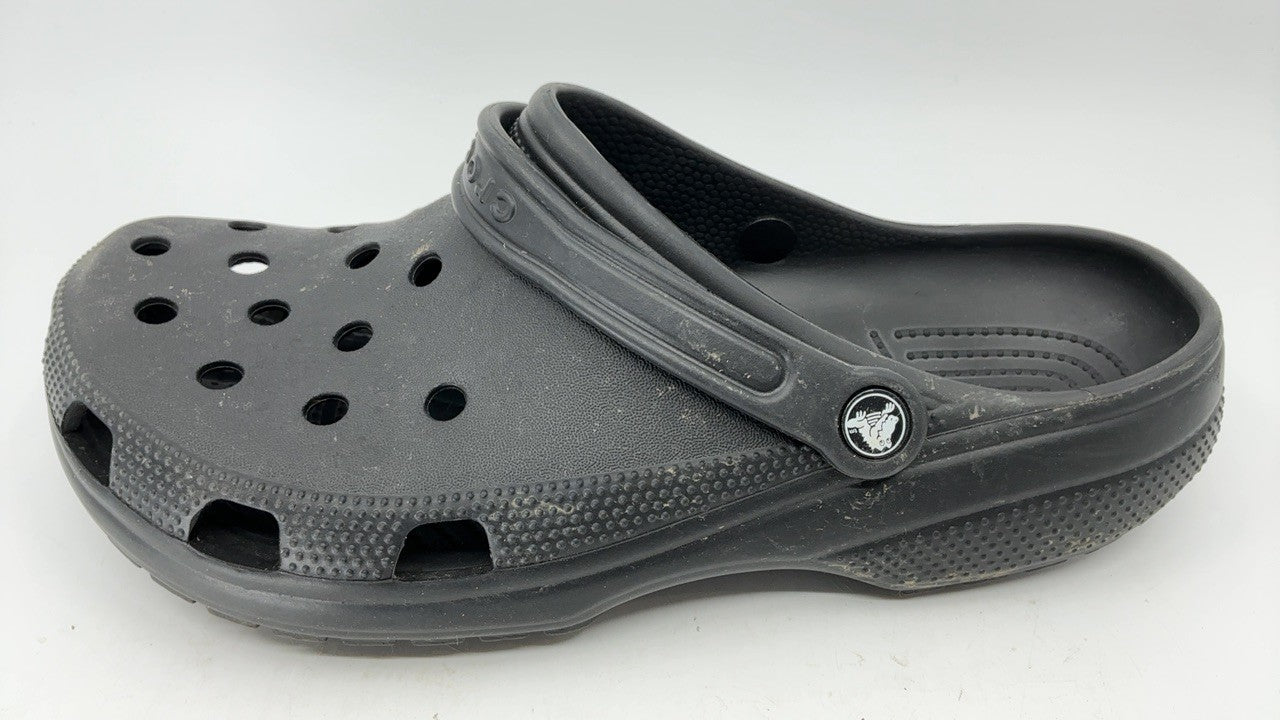 Crocs Unisex Classic Clog Black Size 12W/10M Lightweight Clogs