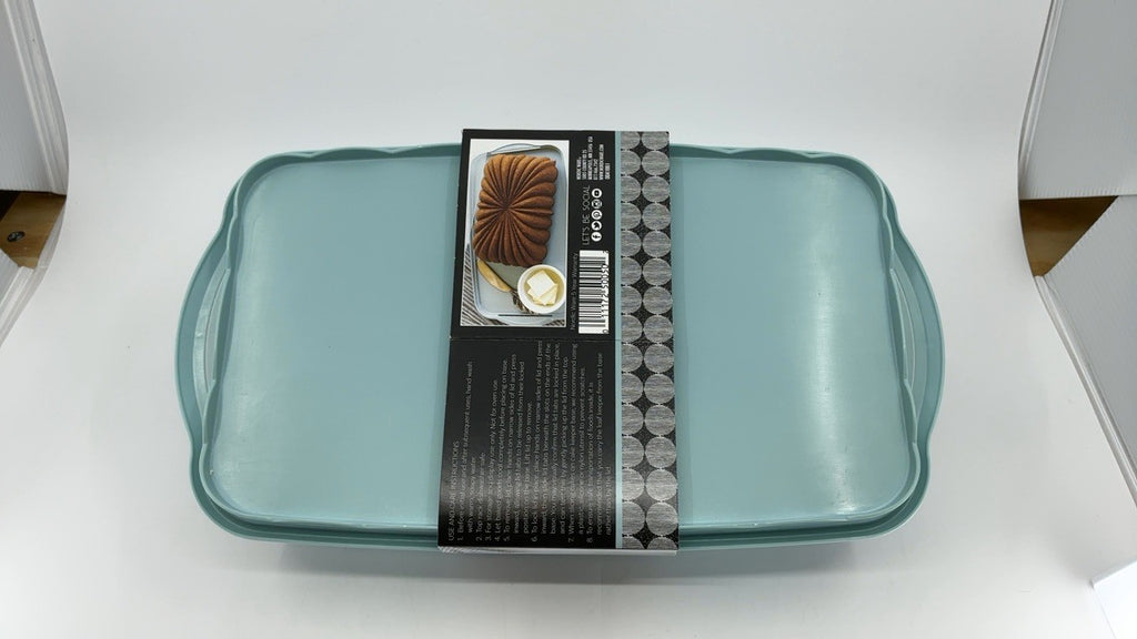 Nordic Ware Loaf Cake Keeper, Blue,12.8"L x 7.3"W x 4.6"H