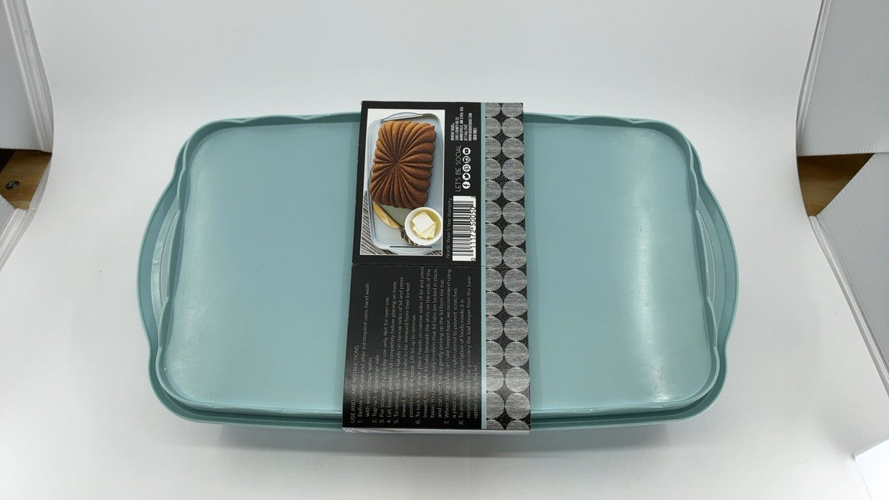 Nordic Ware Loaf Cake Keeper, Blue,12.8"L x 7.3"W x 4.6"H