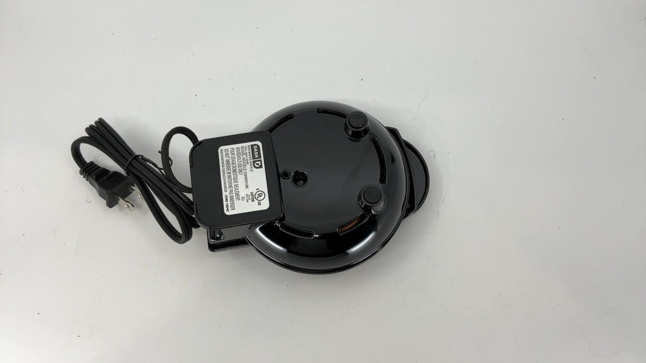DASH Mini Waffle Maker 4in Nonstick Black Waffle Iron w/ Recipe Guide