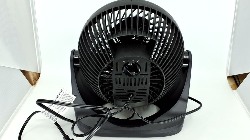 Amazon Basics 3 Speed Air Circulator Desk Fan, Black, 11.1x6.3x10.9 in