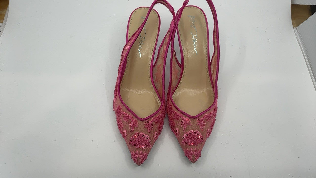 Betsey Johnson Women's Nikki Pump, Fuchsia, 8