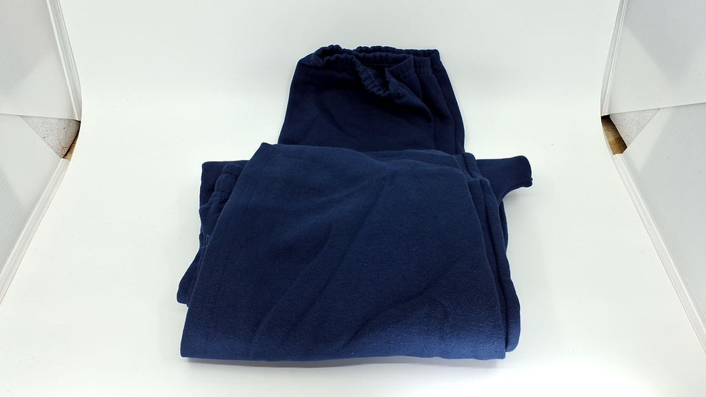 Men's Eversoft Fleece Joggers, Elastic Bottom, Navy, Medium